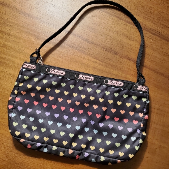 Lesportsac Bags Vintage Lesportsac Shoulder Bag Purse Rainbow Hearts Swiss Hearts Poshmark